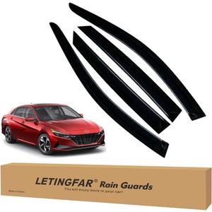 Window Visors Rain Guards for Hyundai Elantra 2021 2022 2023 2024 Accessories, Wind Deflectors Vent Shades for Hyundai Elantra