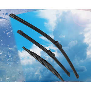 Front and Rear Windshield Wiper Blades (pack of 3pcs) for 2010-2017 Chevrolet Equinox 2010-2017 GMC Terrain 24" + 14" Front Windscreen Wiper and 8" Rear Wiper Blade