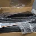 12 Pack Large Shoe Storage Box, Clear Shoe Storage Organizer with Magnetic Door, Stackable,Shoe Containers For Display Sneakers, Easy Assembly, Fit up to US Size 12, Black