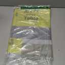 Leetaltree Sparkling Dark Blue Vinyl Woven Placemats Set of 6 - Washable Dining Table Place Mats Striped, Suitable for Wedding, Anniversary, Daily Use