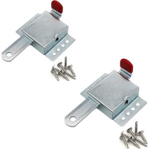 1 Pack Heavy Duty Inside Deadlock, Galvanized Steel Garage Door Slide Lock for Most Garage Doors, Locking Sliding Latch for Manual Open