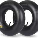 13x6.50-6 Inner Tube, 2 Pack with TR-13 Valve Stem, Heavy Duty, Universal Fit for Ride-on Mower, Razor Dirt Quad Lawn Mower, Yard Trailer, Go Kart, ATV, Yard Tractor, Snow Blower
