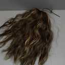 Claw Clip Ponytail Extension for women - 18" Long Curly Drawstring Ponytail Hair Extensions for Women, Strong Hold Fluffy Natural Looking Synthetic Hair Pieces for Daily Use (18 Inch (Upgrade), Medium Brown with Dirty Blonde Highlights)