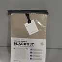 Faux Linen Total Blackout Curtains for Bedroom 84 Inches Long, Plaza Taupe