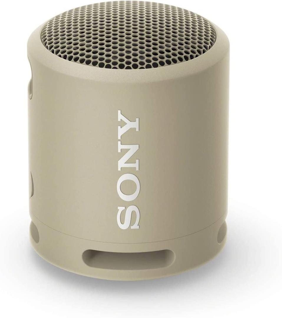 Sony SRS-XB13 EXTRA BASS Wireless Bluetooth Portable Lightweight Compact Travel Speaker, IP67 Waterproof & Durable for Outdoor, 16 Hour Battery, USB Type-C, Removable Strap, and Speakerphone, Taupe