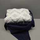 INK+IVY Mila 3P Cotton Duvet Cover Set, Navy Global Pattern, Chenille Tufting, Full/Queen, 1 Duvet, 2 Shams