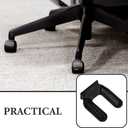 DOITOOL Wheel Pad 4-Pack Non-Slip Furniture Wheel Stoppers for Chairs Refrigerator Freezer Secure Slot Stopper for Home Office Use 3.22X2.55X0.78In (8.20X6.50X2.00CM)