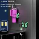 Butterfly Magnetic Fridge Cup Holder for Stanley 30/40 oz, Glow-in-The-Dark Design, Space-Saving Anti-Scratch Anti-Slip Tumbler Organizer Rack, Best Gift Choice