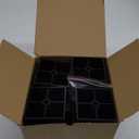 3 inch Square Tapered Plastic Furniture Legs,8 Pack Sofa Legs Replacement with Mounting Screw for Sofa TV Stand Ottoman Couch Cabinet,Black (8, 3 inch)