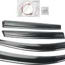 Rain Guards Suitable for CRV 2012-2016, Window Visor, Dark Smoke Accessories, Window Deflectors, Rain Guard, 4 pcs