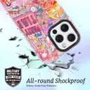 for iPhone 16 Pro Max Case, Disco Party Glam Y2K Design, Military-Grade Drop Protection, Playful Soft Slim TPU Protective Cover with Camera Protection for Women & Girls