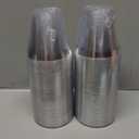 Goodluck 100PCS 9oz Plastic Cups for Party, Disposable Silver Cups, Plastic Cocktail Glasses for Wedding Thanksgiving, Christmas, and Parties