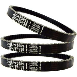 BLACKHORSE-RACING 3pcs 30 Series Go Kart Drive Belt Replaces Manco 5959 / Comet 203589