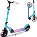 Nattork Kick Scooter for Age 6+ Kids Teens Adults, Max Load 240 LBS, Adjustable Height Foldable with 8" Large Wheels, Anti-Shock Suspension