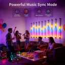 Music Sync LED Wall Lights, 10 Pack Independent Control RGB with App & USB, Beat Activated Lights for Gaming Room, Sensory Room, Party