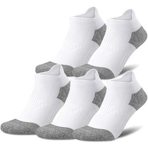 Gonii Compression Athletic Socks Cushioned Anti-Blister Comfort Fit Ankle Socks 5-6 Pairs. size small