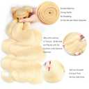 #613 Bundles Human Hair Bleach Blonde Body Wave Bundles 18 18 18 Inch Blonde 3 Bundle Unprocessed Virgin Human Hair Extensions 50 Gram Per Bundle