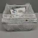 iSPECLE Freezer Organizer Bins - 2 Pack Large Stackable & Hanging Deep Freezer Organizer Bins for 10 to 20 Cu.Ft Chest Freezer Easily Gets Bottom Food, Expandable Adds Space to Store More Food, White