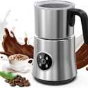 Milk Frother and Steamer, Automatic Hot and Cold Foam Maker with Detachable Stainless Steel Jug, 4-in-1 Electric Frother for Latte, Cappuccinos, Macchiato, and Hot Chocolate