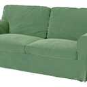Heavy Duty Velvet UPPLAND (Not EKTORP!) Loveseat Sofa Cover Replacement Compatible with IKEA UPPLAND Couch Slipcover (Uppland 2 Seat Velvet Light Green)