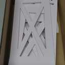 J JINXIAMU Corner Shelf Stand, Storage Organizer Great for Bathroom, Corner Shelf Perfect for Small Space,Waterproof Stand Also Use for Toilet Paper Stand,White