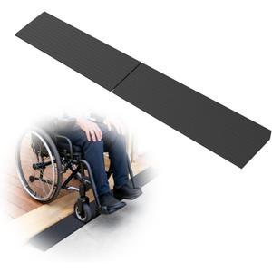 1.2" Rise Rubber Threshold Ramps for Doorways, 34" Wide Modular Wheelchair Ramp 2 PCS, Wheelchair Ramp, Access Ramps for Wheelchairs,Strollers,Sweepers,Bathrooms,Entryways,2000LBS Capacity