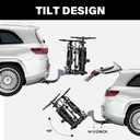 WILDROAD E-Bike Hitch Rack for Car, Quick Release Handle Wobble Free Smart Tilting Bike Rack, Foldable 2-Bike Rack for Standard, Fat Tire and E-Bike, 2-Bike 180 lbs Capacity, Fits 2-inch Receiver