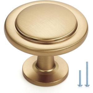 Ravinte 30 Pack Champagne Bronze Cabinet Pulls 1-1/4 inch Kitchen Cabinet Knobs Drawer Knobs Dresser Handles Drawer Pulls Door Dresser Handles