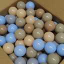 GOGOSO Ball Pits Balls for Toddlers Pack of 50 100 200 Plastics Shape Ball Non-Phthalate Non-BPA Non-Toxic 2.2-Inch Crush Proof Play Balls (Blue Bear Colors)