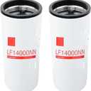 LF14000NN Oil Filter (2 Pack) Compatible with Cummins ISX ISM X12 X15 M11 QSX QSM QST Diesel Engines Replaces LF9080 LF9001 4367100 BD7154 57746XD