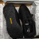 NORTIV 8 Men's Waterproof Hiking Shoes Lightweight Trekking Walking Fashion Sneakers with Arch Support for Camping Tennis Outdoor Training StreamRunner (Black)