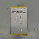 Acoustix™ 3.5mm to Apple Lightning Braided Auxillary Cable - White