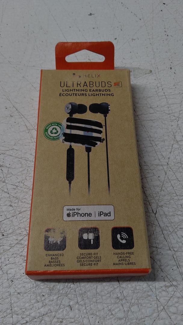 Helix Lightning Earbuds Black