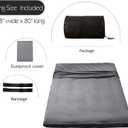 MAXYOYO Japanese Floor Futon Mattress King Size, Floor Ftuon for Adults, Roll Up Folding Mattress, Diamond Patterned Japanese Futon, Dark Grey