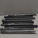 CorkLatta Black Shower Curtain Rod 31 to 80 Inch,1 Inch Diameter Adjustable Spring Tension Stainless Steel Telescoping Rod,Easy Install,No Rust Pack Of 2