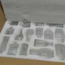 Glass Bud Vase Set of 16, Small Flower Vases, Glass Vases for Centerpieces, Vintage Home Table Decorations Bud Vases (16 Pcs, Clear)