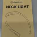 Glocusent Neck Book Light, 1200mAh Rechargeable Neck Reading Light, Hands Free Book Lights for Reading at Night, 5 Colors & 5 Brightness, Private Lightweight Book Reading Light in Bed for Book Lovers