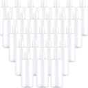 PINGEUI 24 Pack 8 Oz Clear Plastic Refillable Lotion Bottles, Plastic Empty Squeeze Bottles with Disc Top Flip Cap, BPA Free Travel Containers for Essential, Cream, Shampoo and Conditioner