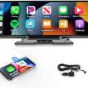 Podofo 10.26" Touchscreen Wireless Carplay Portable Car Stereo Android Auto, Car Play Navigation, Voice Control, Bluetooth/AUX/FM, Car Radio Receiver : Electronics