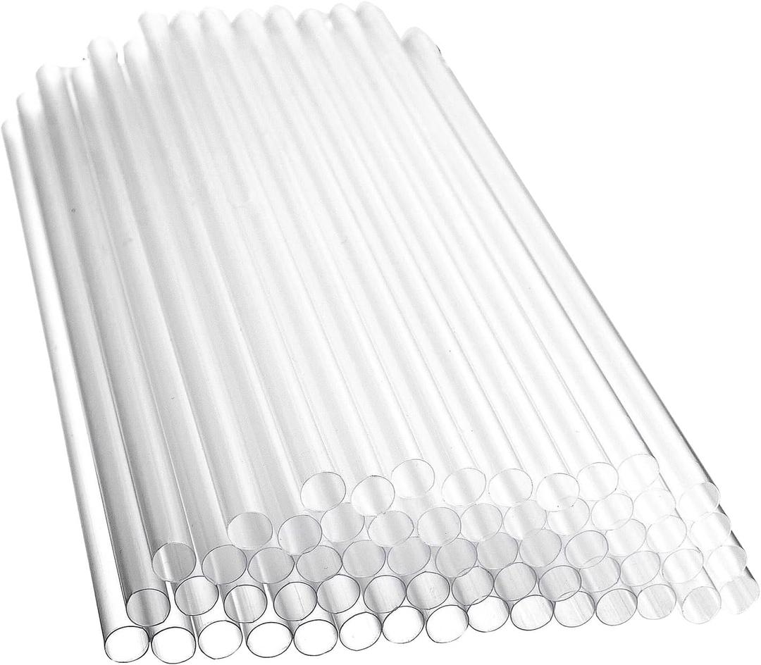 Clear, 9 Inch, Plastic Drinking Straws, 1200 Count