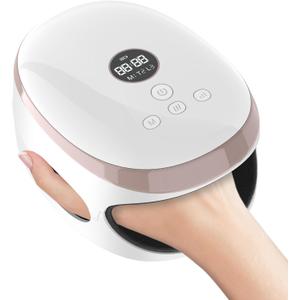 Hand Massager, Rechargeable Hand Massager with Heat, Air Compression & Kneading for Pain Relief  Ideal for Arthritis, Carpal Tunnel, and Hand Fatigue  Portable, Cordless Design for Home & Office