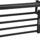 4 Bars Towel Warmer Rack with Top Shelf, Electric Wall Mounted Heated Towel Rack with Timer and Temperature Control, Towel Heater Hard Wired/Plug-in Hot Towel Rails for Bathroom, Grey