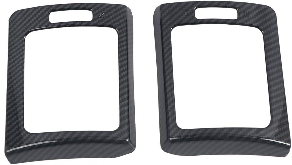 HIGH FLYING for Subaru WRX, STi 2015-2021, XV Crosstrek 13-17 Car Accessories Dashboard Console Side A/C Air Vent Cover Trim Carbon Fiber Grain ABS 2pcs