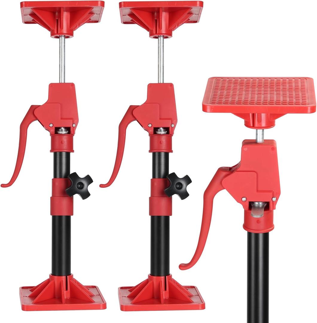 Cabinet Jacks for Installing Cabinets, 11.8" to 23.5" Third Hand Tools Adjustable Support Pole, 3rd Hand Support System for Upper Cabinet Installation, Each 78 LB Capacity, 2 Pack