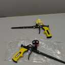 Spray Foam Gun Insulation (2 x Foam Gun / 4 Nozzle) Foam Spray Gun, Teflon-Coated Professional Expanding Foam Gun, Foam Dispensing Gun, for Caulking, Insulating Foam Applicator Yellow - 2 Pack