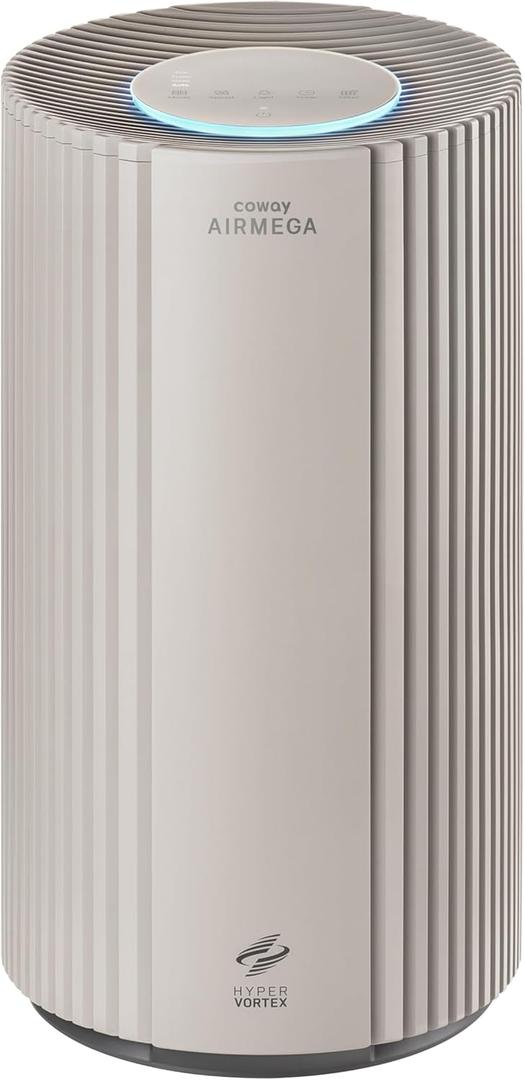 COWAY Air Purifier for Large Room Whole Home Up to 2,640 ft², HEPA Filter for Smoke, Allergen, Pet Dander, Odor, PM 10 AQI, Turbo Eco Mode, Timer, Energy Star, Airmega 350 Beige