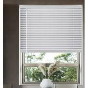 Cordless Light Filtering Window Blinds, Horizontal Vinyl Mini Blinds/Shades, 1" Slats, Easy Install