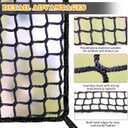 Balcony Netting for PetsApartmentStairTrampolinePlaygroundChild Safety Rope NetDriveway Net for Kids SafetyBaseball Softball Net Sports Netting (3.3ft6.6ft, Black)