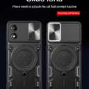 Compatible with Motorola Moto G Play 2024 Case,with Slide Camera Lens Cover Compatible with Motorola Moto G Play 2024 4G Case Black