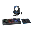 iLive Wired Gaming Kit with Headphone, LED Back-Lit Keyboard, LED Lighted Mouse, Mouse Pad, Universal, IAGMK20VP